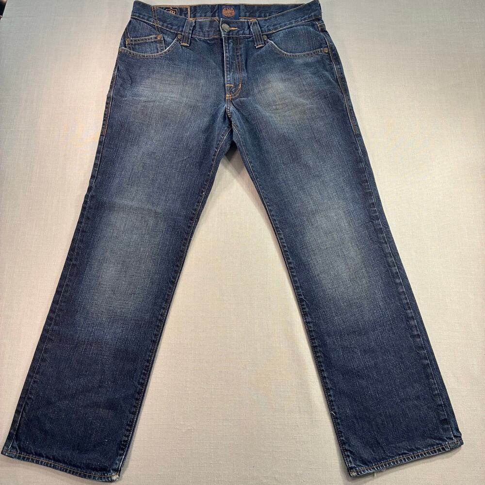 Rock & Republic Rigid Straight Leg Jeans Men’s 34x30 Dark Wash Denim Cotton